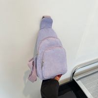Frau Basic Einfarbig Plüsch Taille Taschen sku image 1