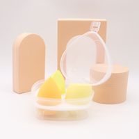 Simple Style Multicolor Hydrophilic Non-latex Makeup Sponge 1 Set sku image 4