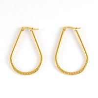 1 Pair Fashion Solid Color Plating Stainless Steel Earrings main image 2