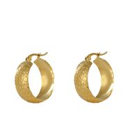 1 Pair Fashion Solid Color Plating Stainless Steel Earrings sku image 1