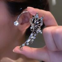 1 Pièce Sucré Fleur Le Cuivre Placage Incruster Zircon Des Boucles D'oreilles sku image 1