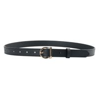 Fashion Solid Color Pu Leather Alloy Women's Leather Belts main image 4