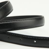 Casual Solid Color Pu Leather Alloy Women's Leather Belts main image 2