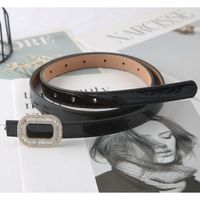 Elegant Solid Color Pu Leather Alloy Women's Leather Belts 1 Piece main image 5
