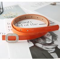Elegant Solid Color Pu Leather Alloy Women's Leather Belts 1 Piece main image 4