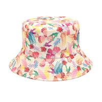 Women's Fashion Flower Printing Wide Eaves Bucket Hat sku image 11