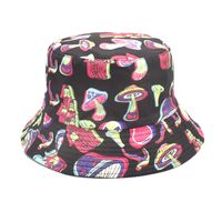 Women's Fashion Mushroom Printing Wide Eaves Bucket Hat sku image 3