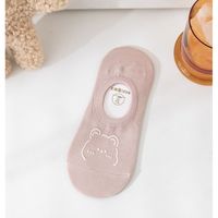 Women's Simple Style Bear Cotton Printing Ankle Socks A Pair sku image 5