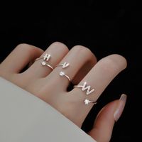 1 Piece Fashion Letter Copper Plating Open Ring main image 1