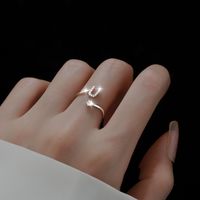 1 Piece Fashion Letter Copper Plating Open Ring main image 2