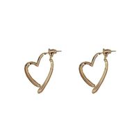 1 Pair Fashion Heart Shape Alloy Plating Women's Drop Earrings main image 4
