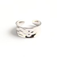 Simple Style Geometric Sterling Silver Polishing Open Ring main image 2