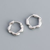 1 Paar Mode Twist Sterling Silber Überzug Ohrringe sku image 1