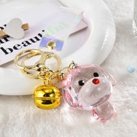 Cute Dog Arylic Women's Bag Pendant Keychain sku image 1