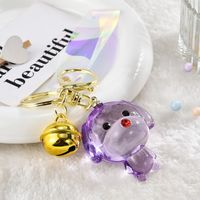 Cute Dog Arylic Women's Bag Pendant Keychain sku image 2