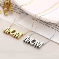 1 Piece Fashion Letter Titanium Steel Plating Pendant Necklace main image 1