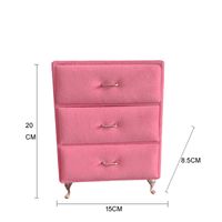 Fashion Solid Color Cloth Jewelry Boxes 1 Piece sku image 3