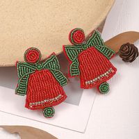 1 Pair Cartoon Style Streetwear Christmas Hat Christmas Tree Plastic Drop Earrings main image 7