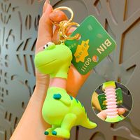 Cartoon Style Dinosaur Pvc Unisex Bag Pendant Keychain sku image 1