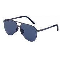Casual Vintage Style Fashion Solid Color Nylon Toad Glasses Full Frame Men's Sunglasses main image 3