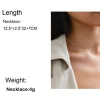 1 Piece Simple Style Solid Color Aluminum Women's Necklace main image 4