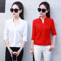 Women's Blouse Long Sleeve Blouses Patchwork Fashion Solid Color main image 1