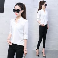 Women's Blouse Long Sleeve Blouses Patchwork Fashion Solid Color main image 4
