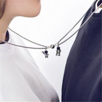 1 Piece Fashion Astronaut Alloy Rope Couple Bracelets Necklace main image 5