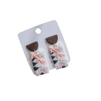 1 Pair Simple Style Flower Soft Clay Patchwork Women's Ear Studs main image 3