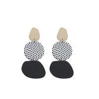 1 Pair Fashion Round Soft Clay Patchwork Women's Drop Earrings main image 6