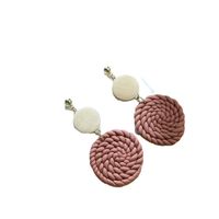 1 Pair Retro Square Patchwork Soft Clay Earrings main image 6