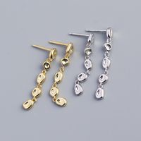 1 Pair Fashion Irregular Geometric Sterling Silver Plating Drop Earrings main image 6
