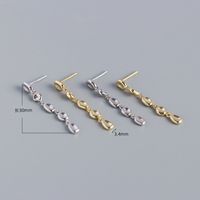 1 Pair Fashion Irregular Geometric Sterling Silver Plating Drop Earrings main image 3