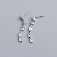 1 Pair Fashion Irregular Geometric Sterling Silver Plating Drop Earrings sku image 1