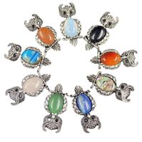 1 Piece Simple Style Owl Gem Plating Natural Stone Necklace main image 6
