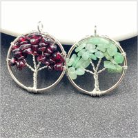 1 Piece Korean Style Tree Natural Stone Plating Necklace main image 3