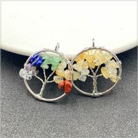 1 Piece Korean Style Tree Natural Stone Plating Necklace main image 4