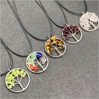 1 Piece Korean Style Tree Natural Stone Plating Necklace main image 6