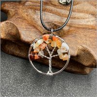 1 Piece Korean Style Tree Natural Stone Plating Necklace sku image 4