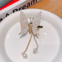 Simple Style Butterfly Alloy Rhinestone Plating Hair Clip 1 Piece sku image 3