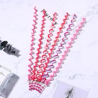 Cartoon Style Solid Color Polymer Clay Plating Curling Iron 1 Set sku image 1