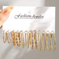 1 Set Fashion Round Square Twist Imitation Pearl Alloy Plating Women's Earrings sku image 10