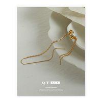 1 Piece Ins Style Geometric Copper Plating Chain Earrings main image 4