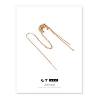 1 Piece Ins Style Geometric Copper Plating Chain Earrings sku image 1
