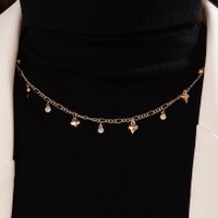 Simple Style Leaves Alloy Rhinestones Women's Necklace sku image 3