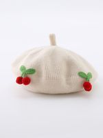 Children Unisex Cute Cherry Beret Hat sku image 1