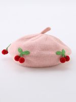 Children Unisex Cute Cherry Beret Hat sku image 3