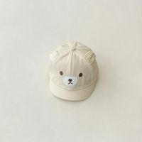 Children Unisex Cute Bear Embroidery Baseball Cap sku image 1