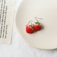 1 Paar Einfacher Stil Frucht Kunststoff Harz Patchwork Frau Ohrringe sku image 1