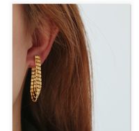 1 Pair Elegant Tassel Brass Plating Drop Earrings main image 1